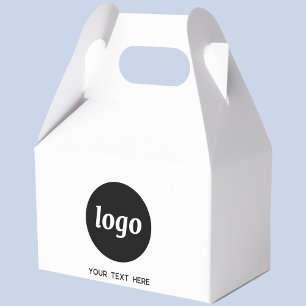 Simple Logo Text Promotional Business Packaging Favour Box