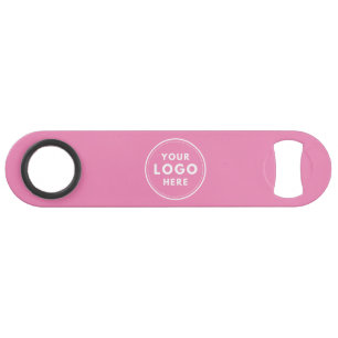 Simple Logo Text QR Code Pink
