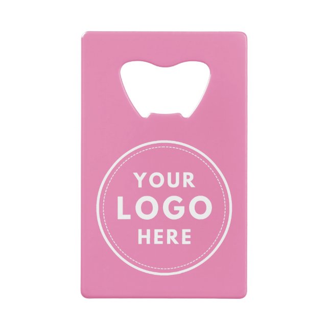 Simple Logo Text QR Code Pink (Front)