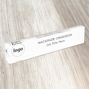 Simple Logo with Custom Text Business Professional Nameplate