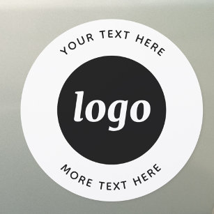 Simple Logo With Text Business Car Magnet