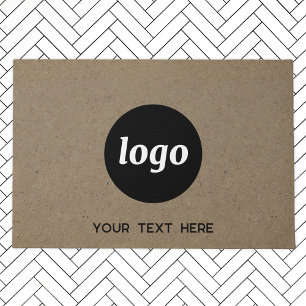 Simple Logo With Text Business Doormat