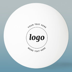 Simple Logo With Text Business Ping Pong Ball