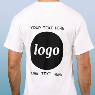 Simple Logo With Text Business Promotional T-Shirt