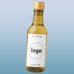 Simple Logo With Text Business Promotional Wine Label
