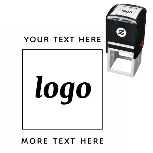 Simple Logo With Text Business Self-inking Stamp
