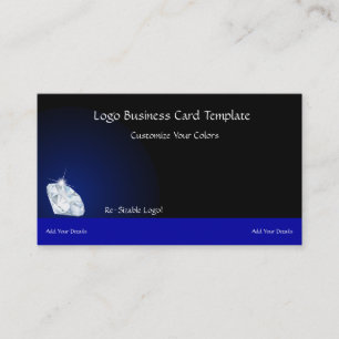 Simple Logos  - Jewel Diamond Logo Business Card
