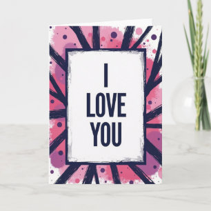 Simple Love Brush Stroke Card
