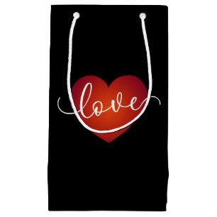 Simple Love Calligraphy Valentine Gift Bag