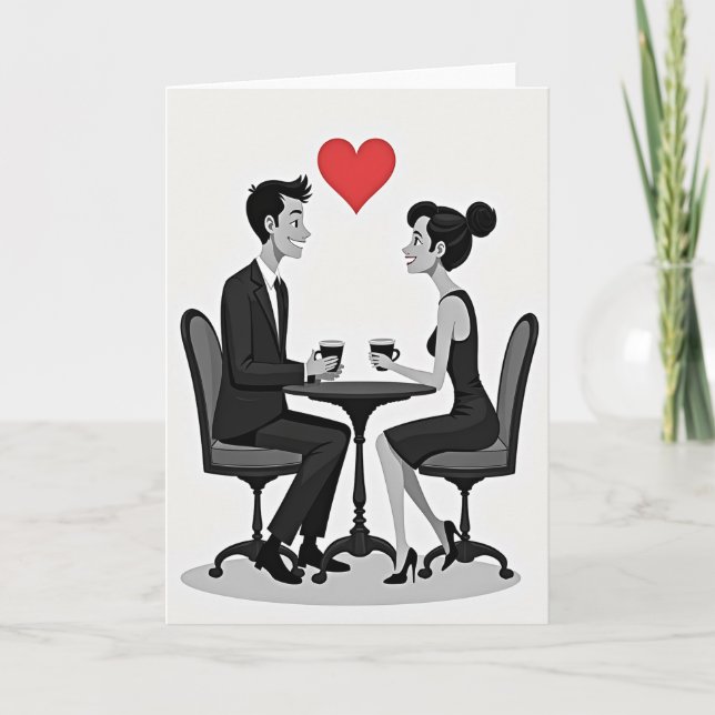 Simple Love Coffee Date Card (Front)