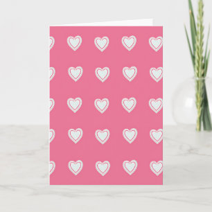 Simple Love Heart Pattern Card