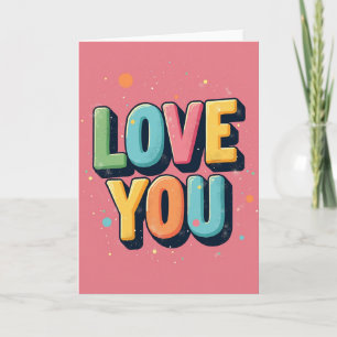 Simple Love You Dots Card