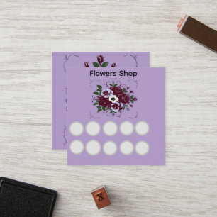 Simple Loyalty Card Florist - Botanical
