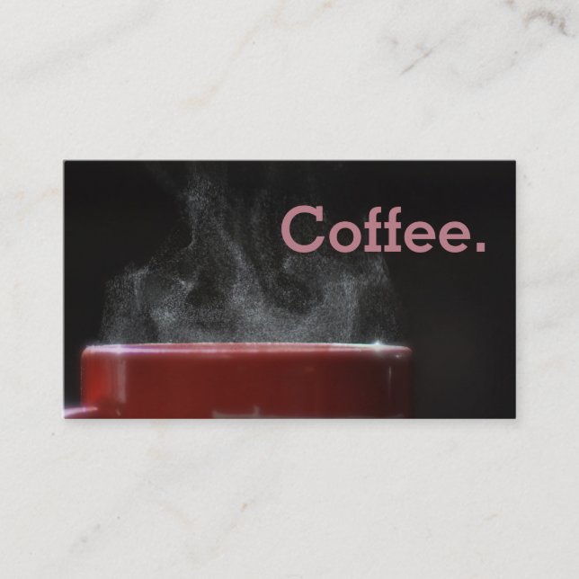 Simple Loyalty Cup Of Coffee Punch-Card Card (Front)