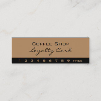Simple Loyalty Gold Black Punch Card