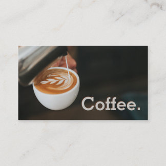 Simple Loyalty Pour Coffee Art Punch-Card Card