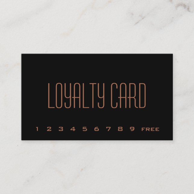 Simple Loyalty Punch Card (Front)