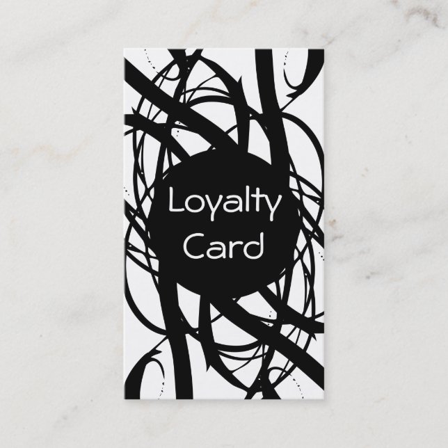 Simple Loyalty Punch Card (Front)