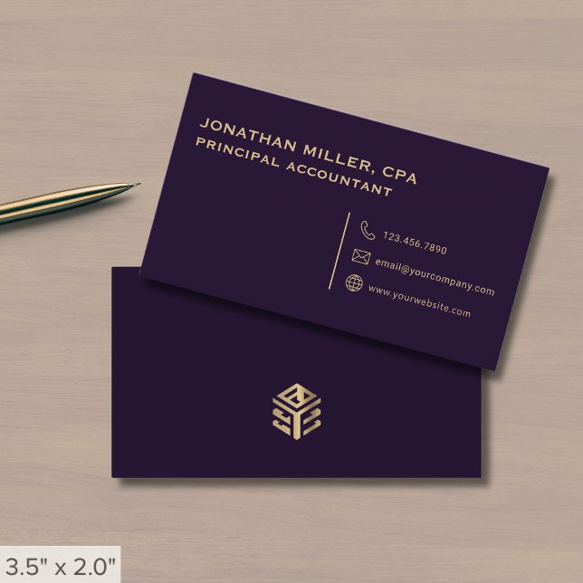 Simple Luxe Logo Business Card (Creator Uploaded)