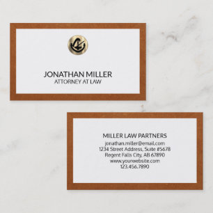 Simple Luxury Attorney at Law Business Card