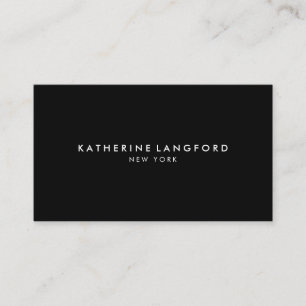 Simple Luxury Black & White Minimal Boutique Business Card