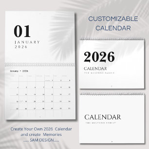 Simple Luxury Design Calendar