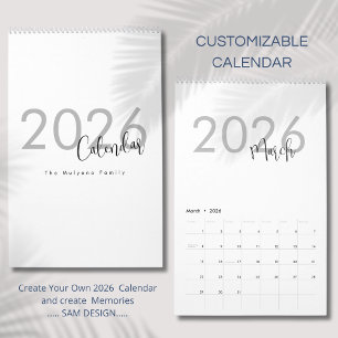 Simple Luxury Design Calendar
