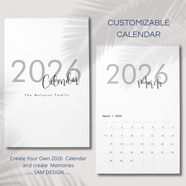 Simple Luxury Design Calendar (Creator Uploaded)