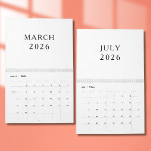 Simple Luxury Design Calendar