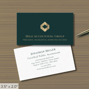 Simple Luxury Logo Business Card