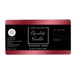 Simple luxury typography black cosmetics logo lab