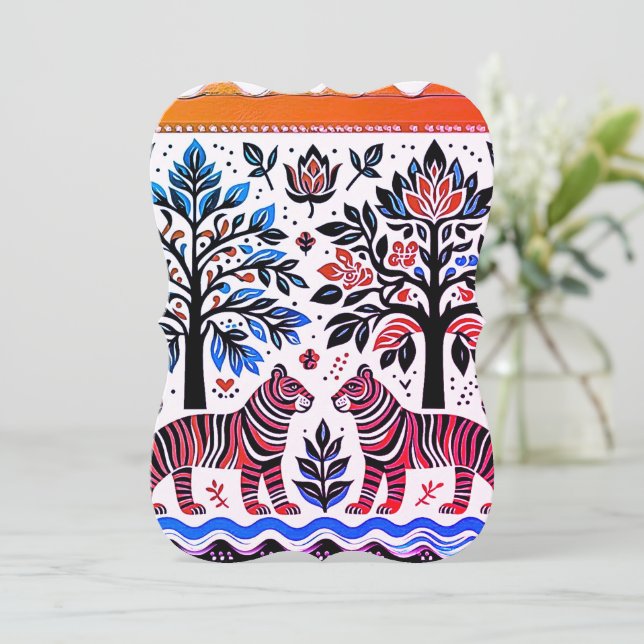 simple madhubani painting (Standing Front)