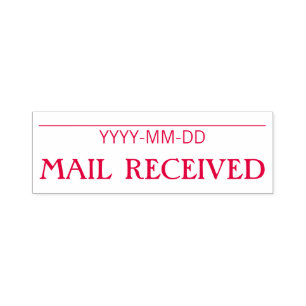 Simple "MAIL RECEIVED" Rubber Stamp