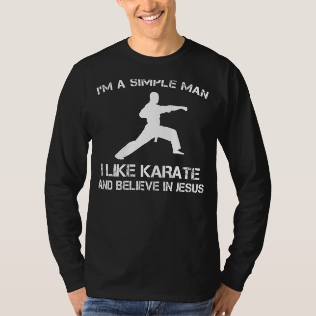 Simple Man: Karate & Jesus Tee (32 characters) (Front)