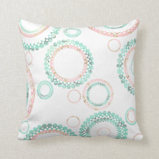 Simple Mandala Pattern (White) Cushion