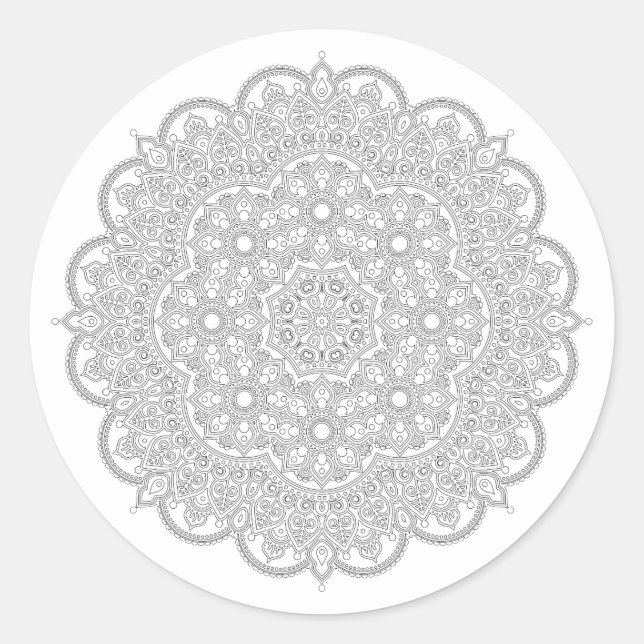 Simple Mandala Sticker (Front)