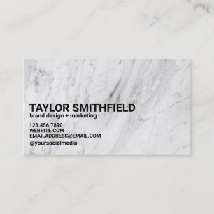 Simple Marble Business Card