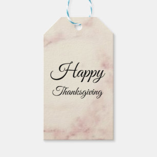 simple marble minimal thanksgiving business logo g gift tags
