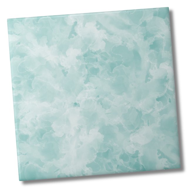 Simple Marble Teal Blue Ceramic Tile (Simple Marble Teal Blue Ceramic Tile)