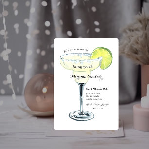 Simple Margarita Bachelorette Party Invitation
