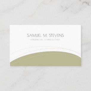 Simple masculine modern professional elegant beige business card