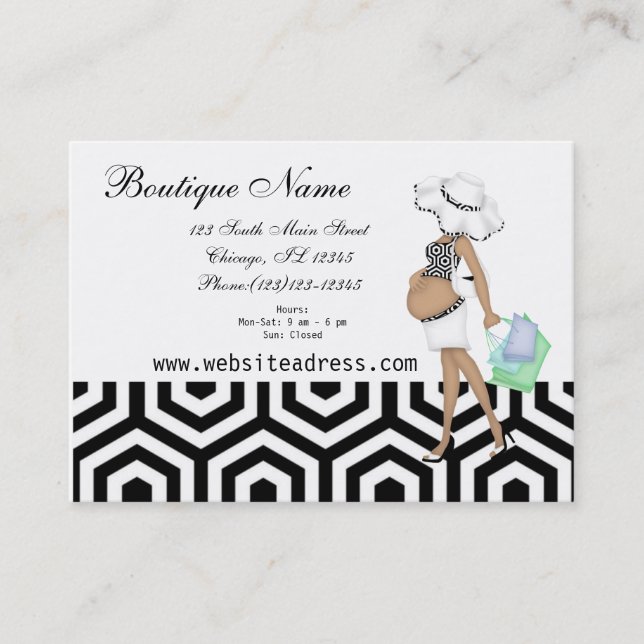 Simple Maternity Business Card (Front)