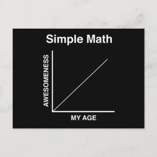 Simple Math Postcard