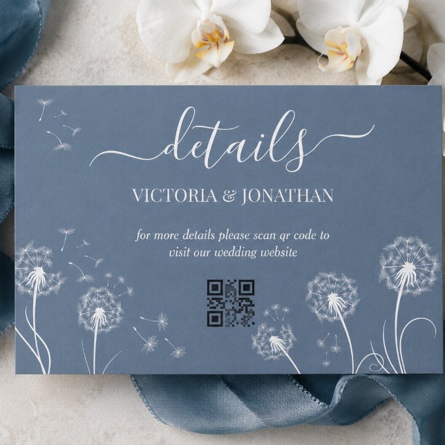 Simple Meadow Flower Wedding Details Enclosure Card (Creator Uploaded)