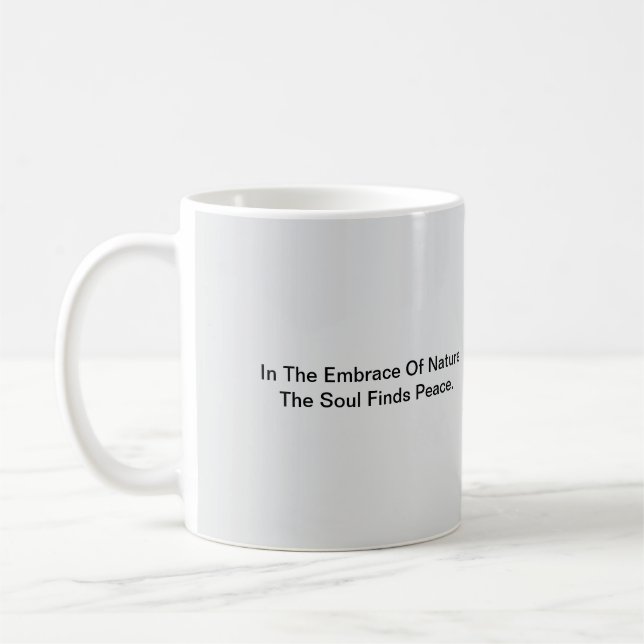 Simple Meaningful Aesthetic Words Coffee Mug (Left)