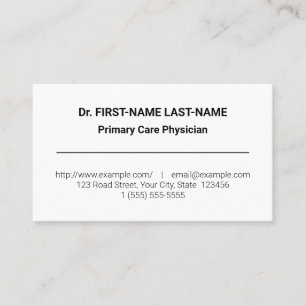 Simple Medical Professional Business Card