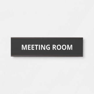 Simple Meeting Room Door Sign