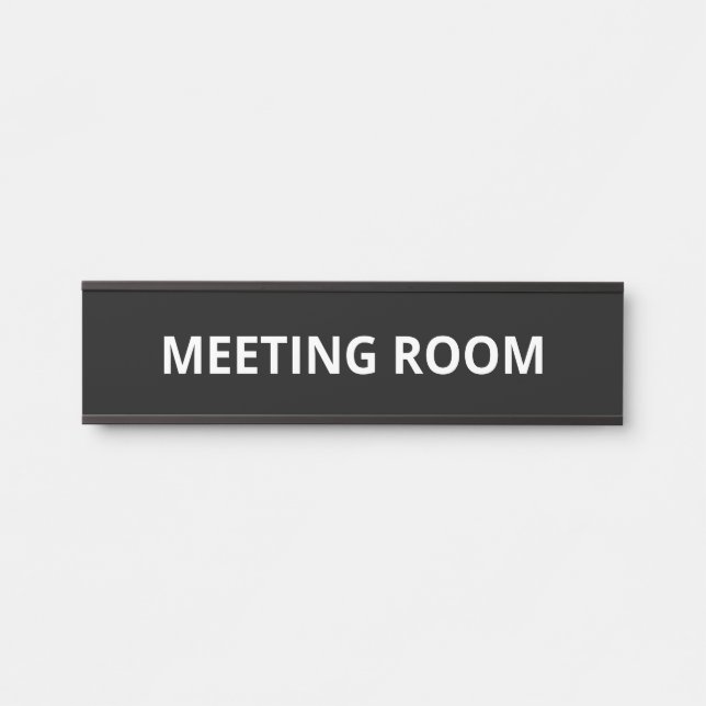 Simple Meeting Room Door Sign (Front)