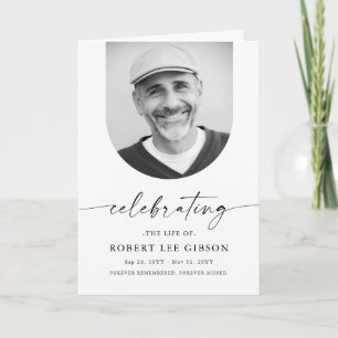 Simple Memorial Order Of Service Funeral Program