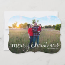 Simple Merry Christmas Full Bleed Photo 2